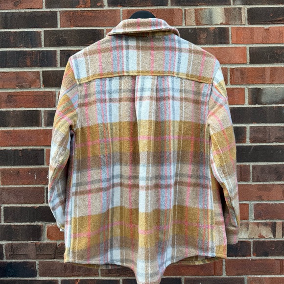 Jodifl Multicolor Plaid Shacket • Button‑Down Jacket • Size S • Trendy Layer - Picture 7 of 12
